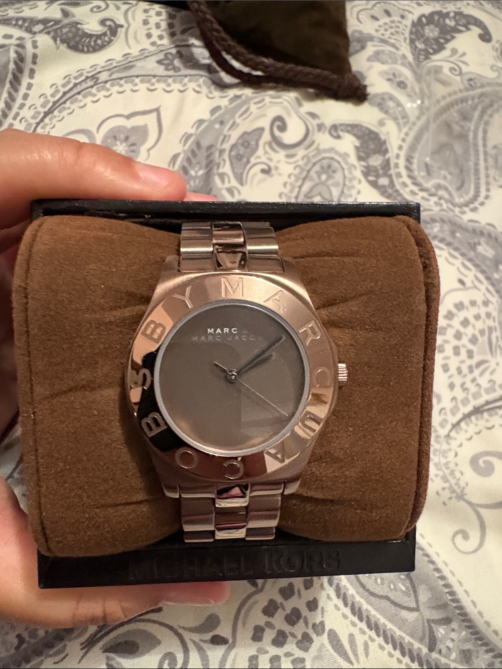 Marc by Marc Jacobs Rose Gold Men's Bracelet Watch with Grey Dial